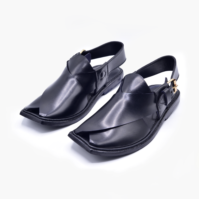 PESHAWARI CHAPPAL BLACK CULT