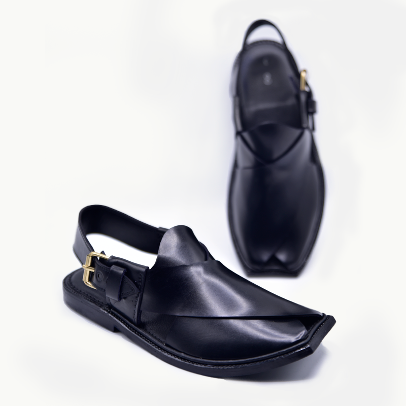 PESHAWARI CHAPPAL BLACK CULT