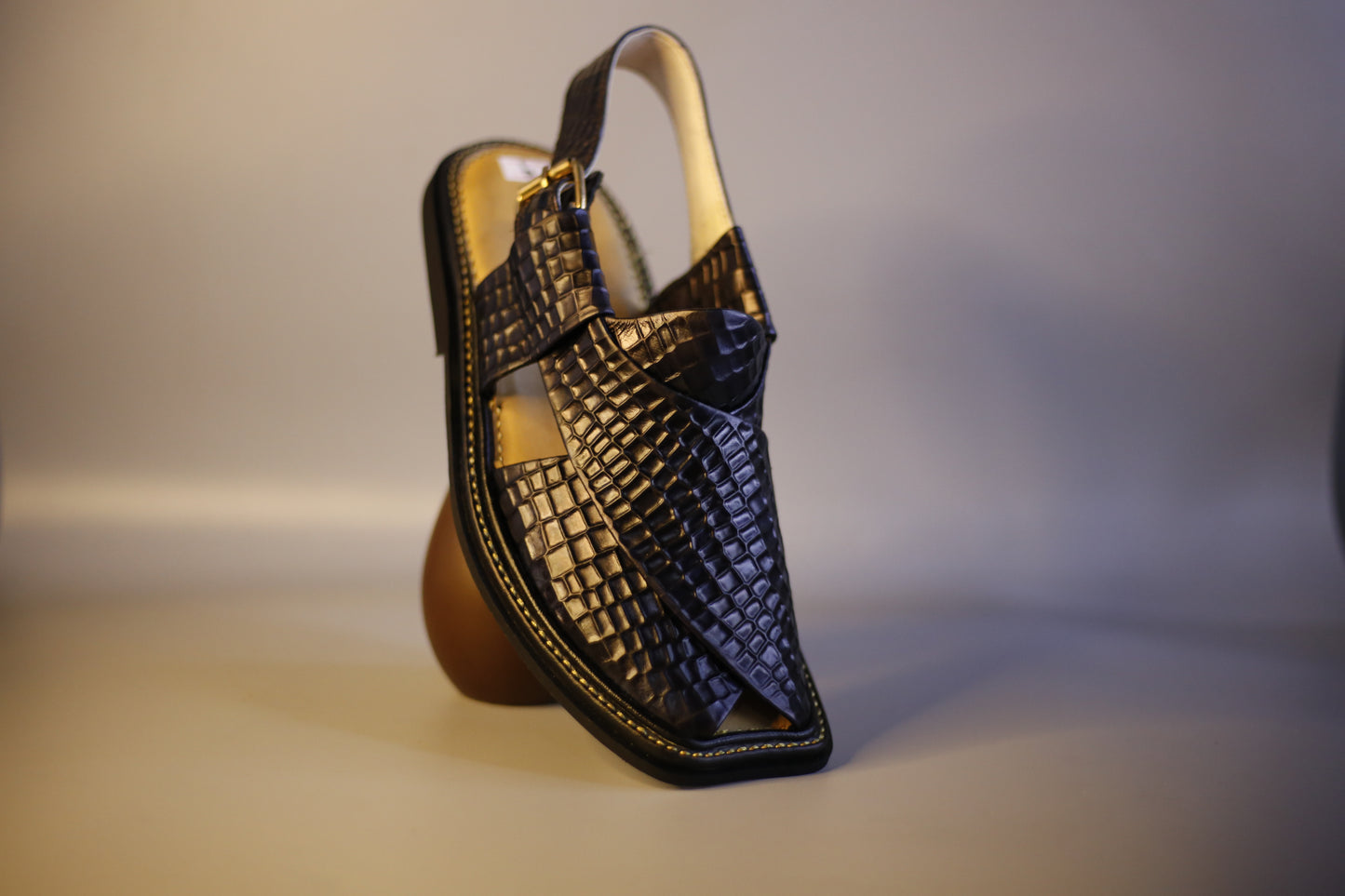 LEATHER SLIPPER - GR-1433 TAN